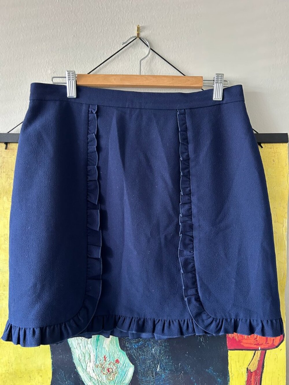 Club Monaco Ruffle Mini Skirt